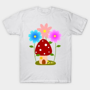 Monarch Caterpillar's Mushroom Home T-Shirt